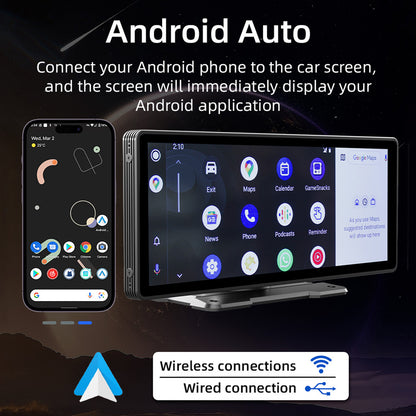 10.26inch Wireless Carplay Bluetooth Stereo Radio FM Car MP5 Player + 4 LED Camera