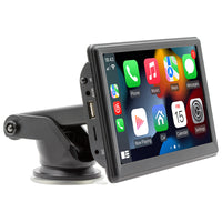 7inch Portable Wireless Carplay Car MP5 Player Bluetooth Stereo Radio 4 LED Camera