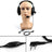 1x Heavy Duty Overhead Headset Boom Mic PTT For Kenwood Puxing Baofeng Radio (Copy)