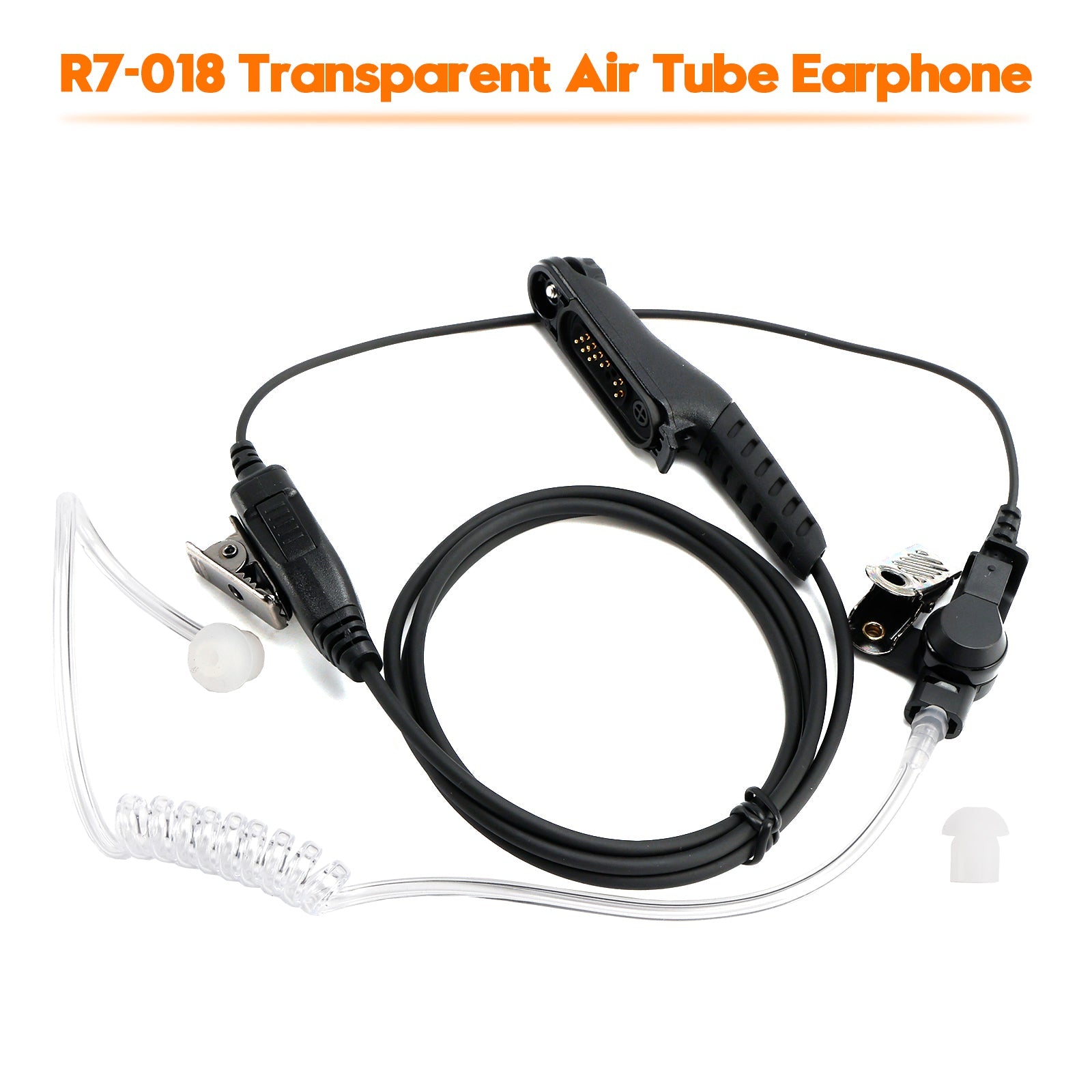 R7-018 Transparent Air Tube Earphone In-ear For R7 R7A MXP600 ION APXN70 APXN50