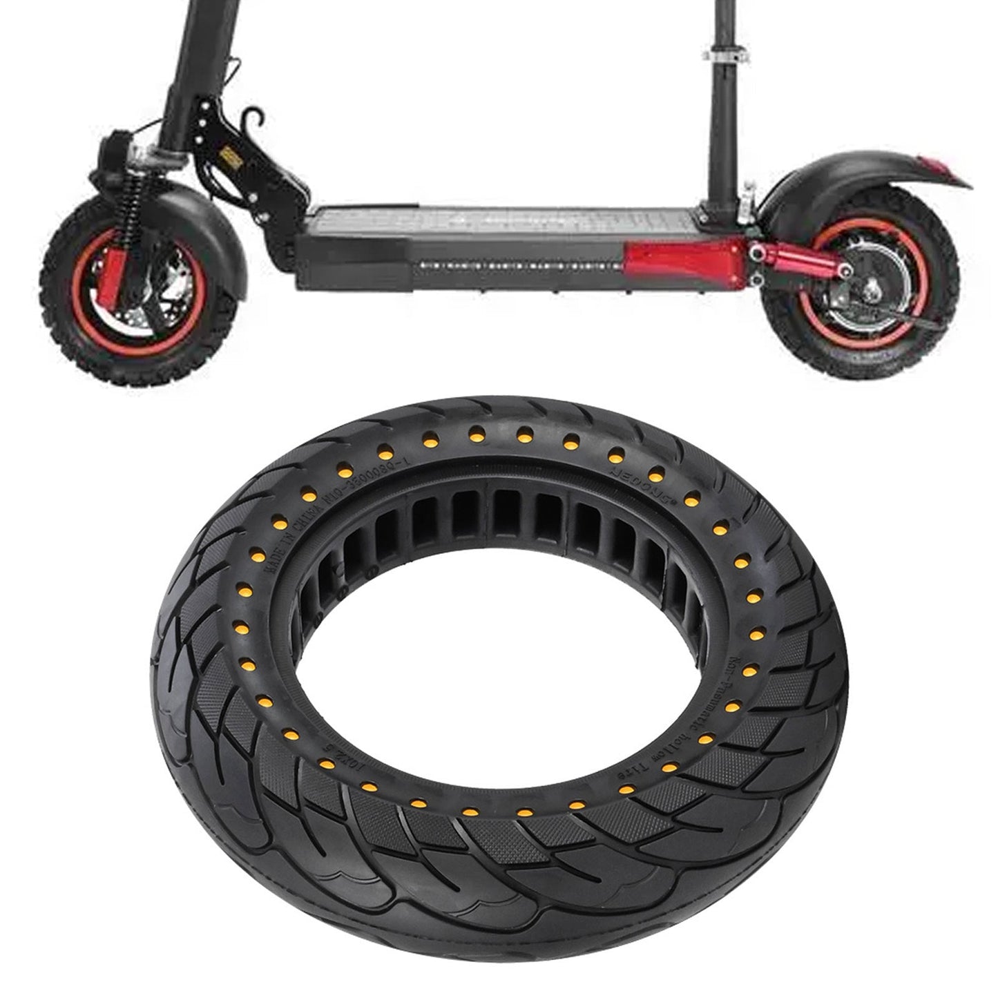 10x2.5 Solid Honeycomb Tire 60/70-6.5 for KUGOO M4 Replace