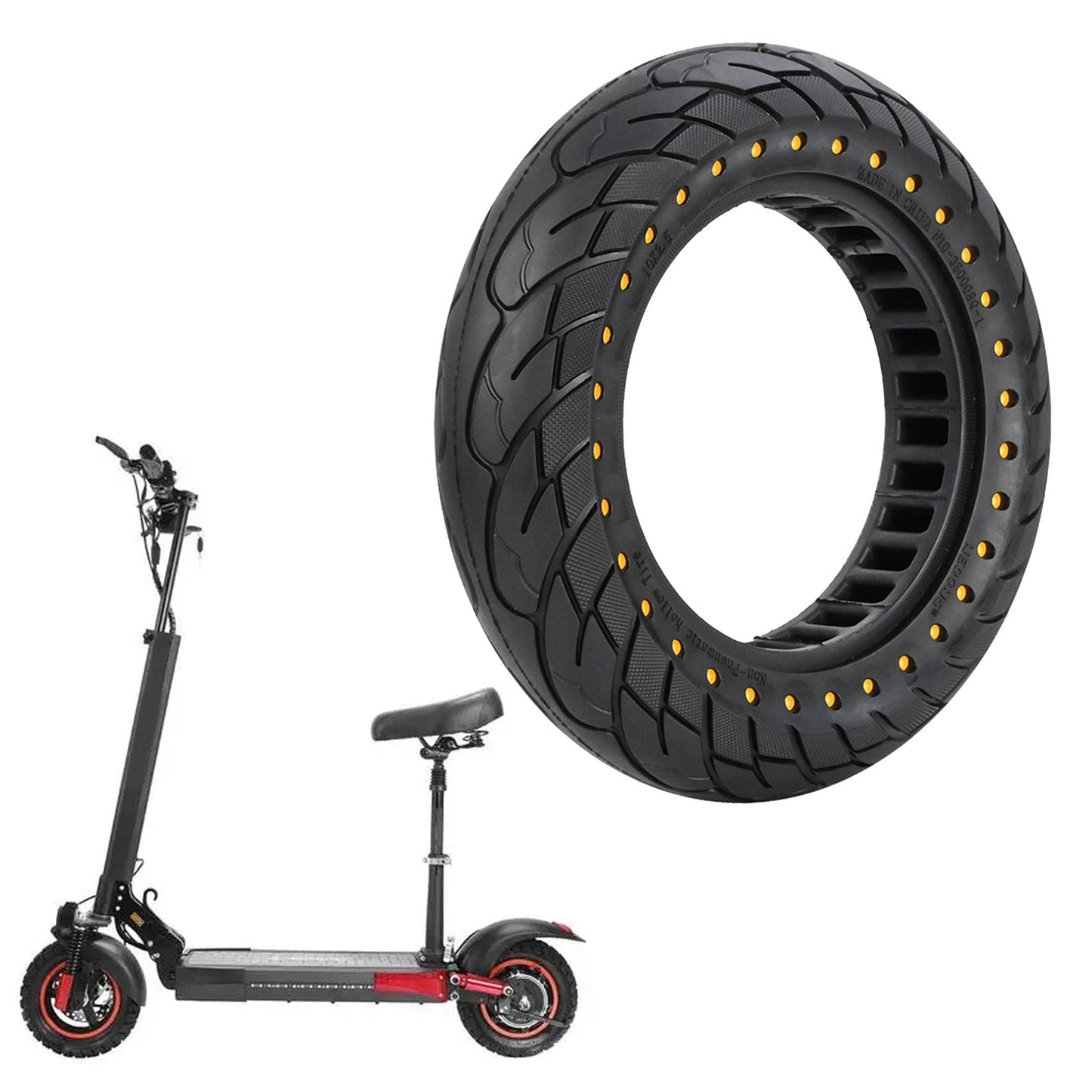 10x2.5 Solid Honeycomb Tire 60/70-6.5 for KUGOO M4 Replace