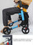 Foldable Rollator Walker with 6 levels of Adjustable Seat, 8” Wheels