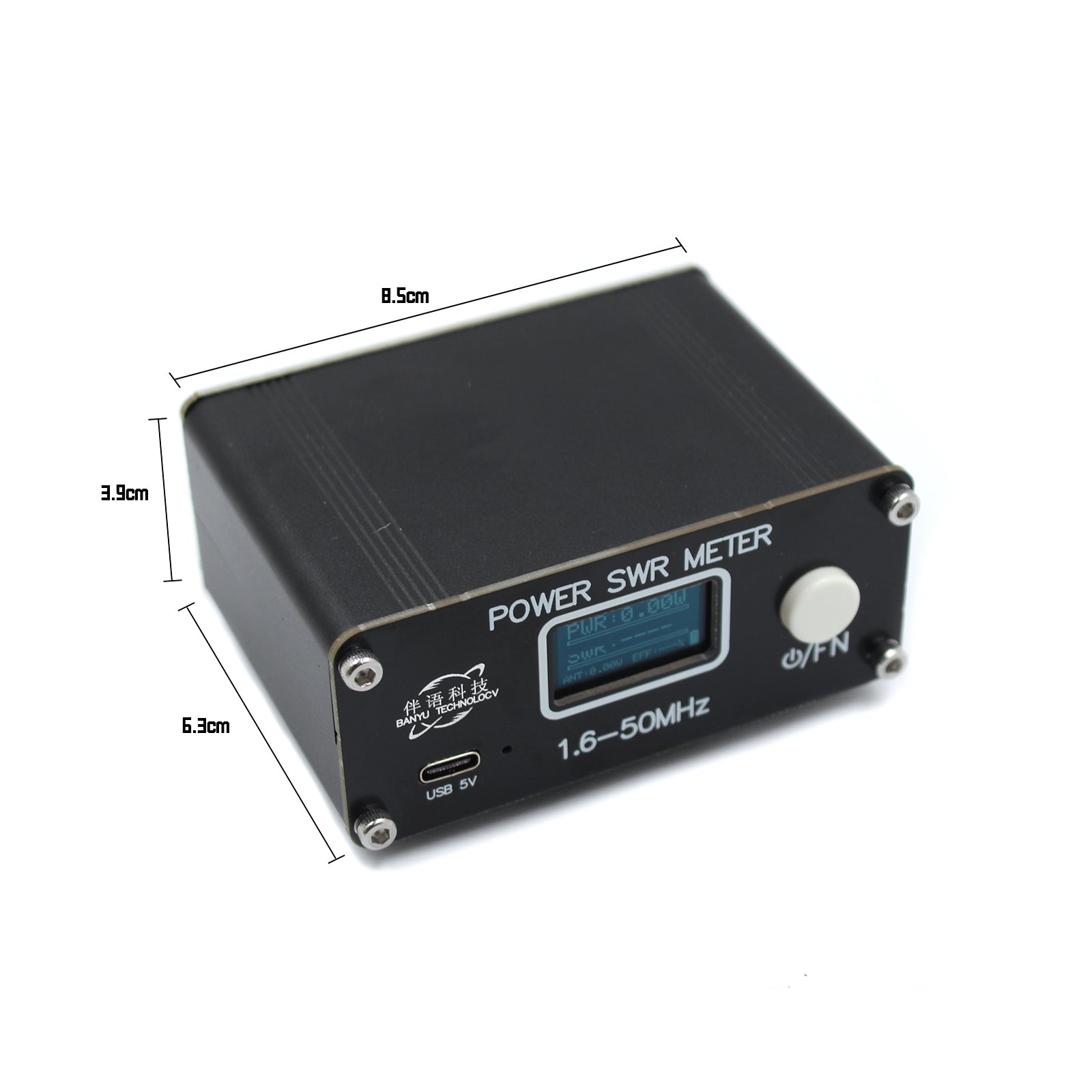QRP 150W 1.6-50MHz SWR HF Shortwave Standing Wave Meter Power Meter FM/AM/CW/SSB