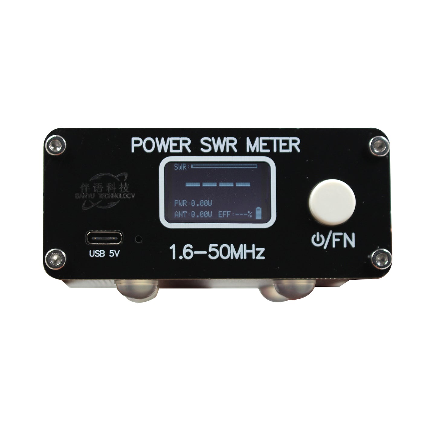 QRP 150W 1.6-50MHz SWR HF Shortwave Standing Wave Meter Power Meter FM/AM/CW/SSB