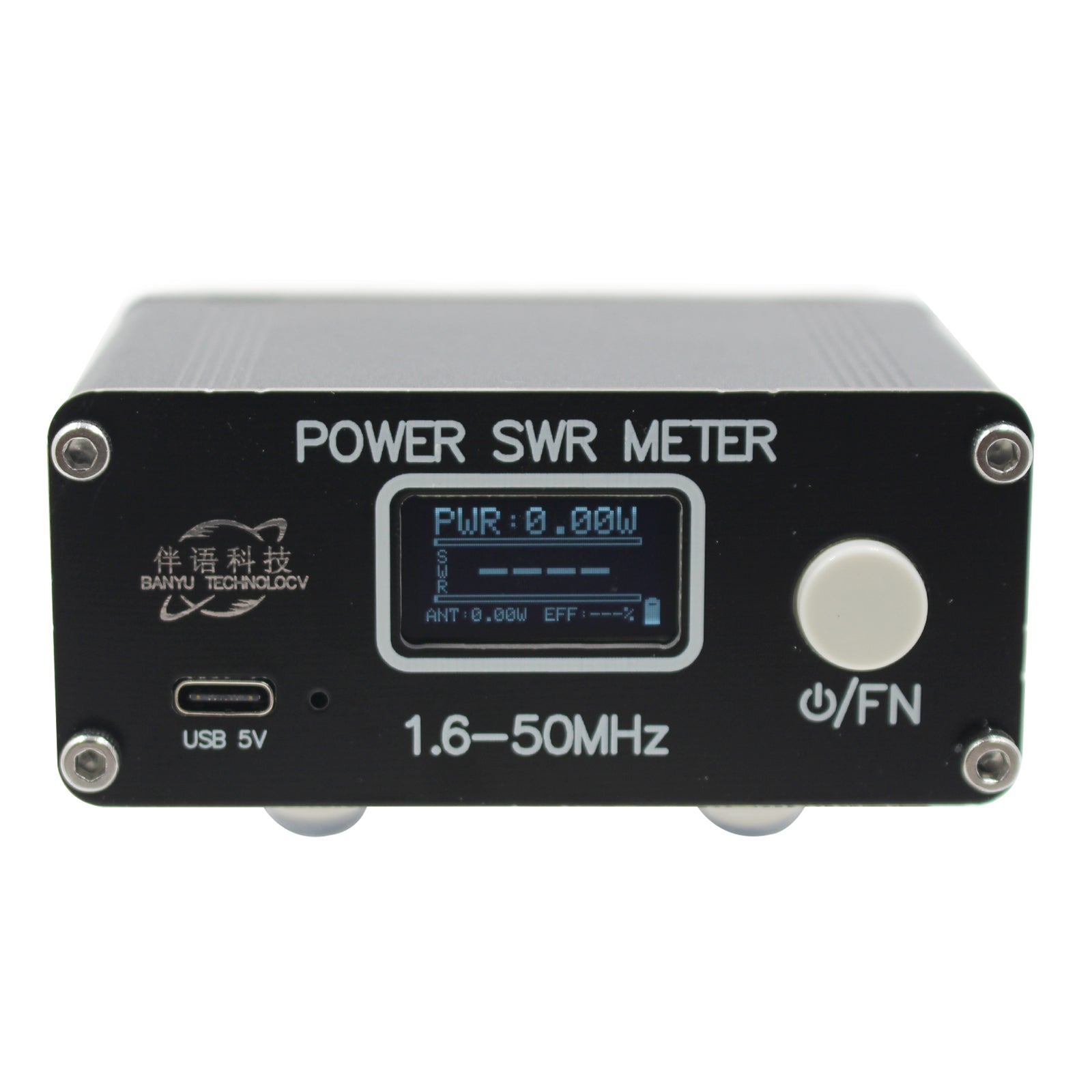 QRP 150W 1.6-50MHz SWR HF Shortwave Standing Wave Meter Power Meter FM/AM/CW/SSB