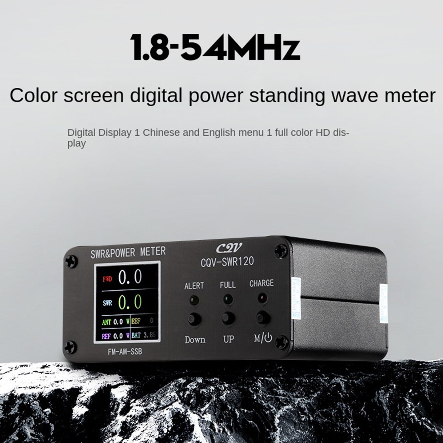 CQV-SWR120 120W Digital Power Wave Table 240*240 Full Color HD display FM/AM/SSB