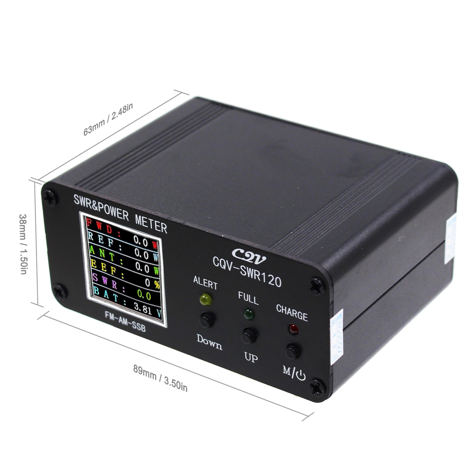 CQV-SWR120 120W Digital Power Wave Table 240*240 Full Color HD display FM/AM/SSB