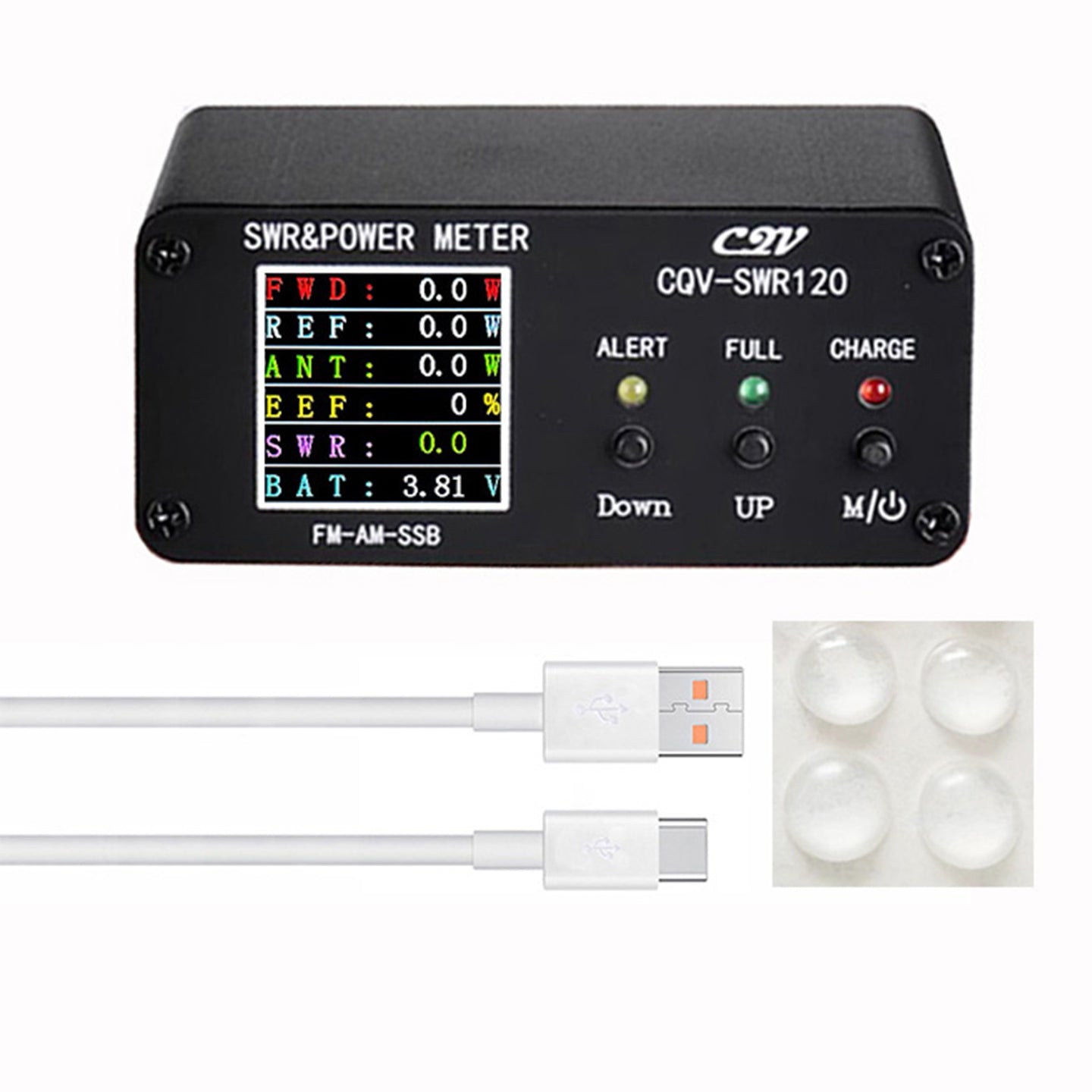 CQV-SWR120 120W Digital Power Wave Table 240*240 Full Color HD display FM/AM/SSB