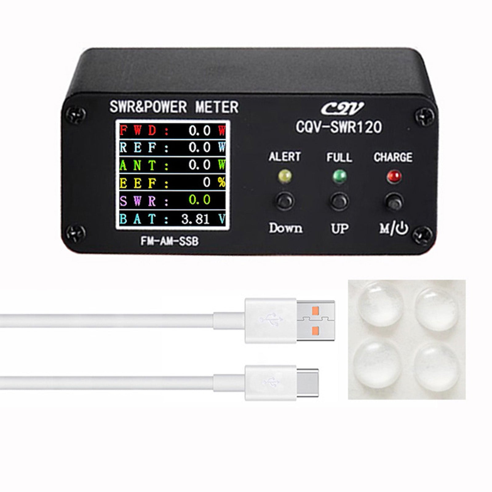 CQV-SWR120 120W Digital Power Wave Table 240*240 Full Color HD display FM/AM/SSB