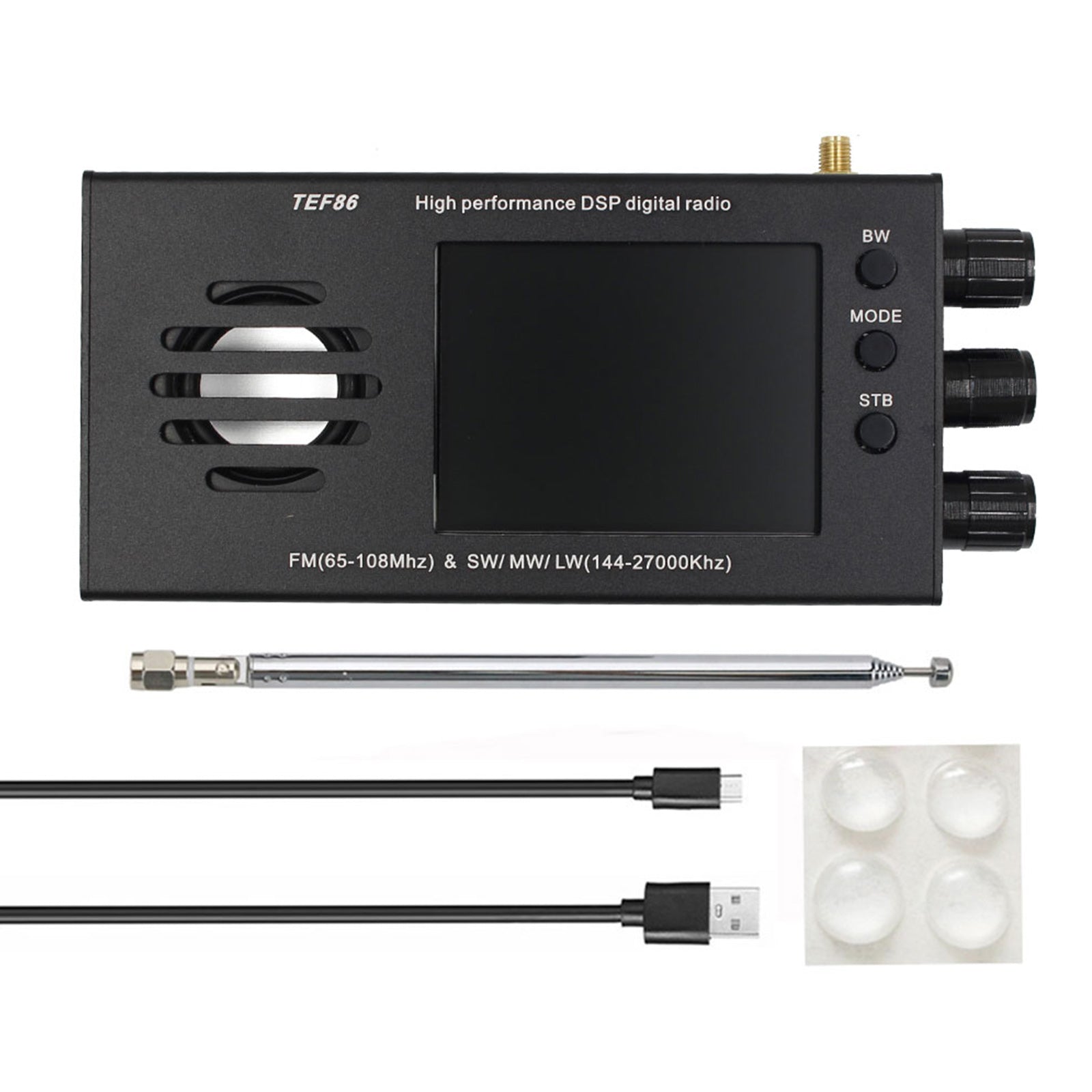 3.2 inch LCD Display TEF6686 High Performance DSP Digital Radio FM/SW/MW/LW