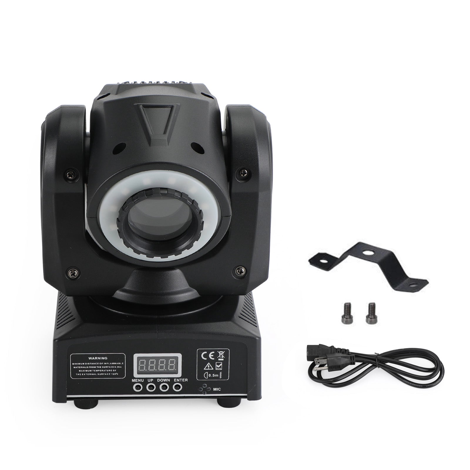 100W LED Moving Head Spot Light with Gobo & Color Wheels (7+7), DMX 10/12CH for DJ Stage Lighting