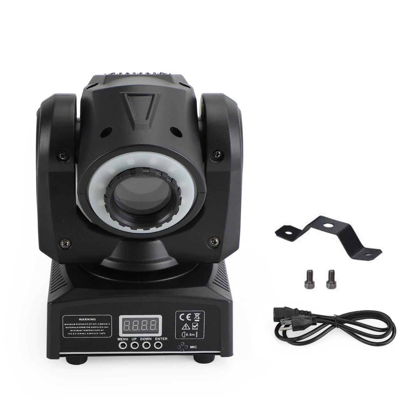100W LED Moving Head Spot Light with Gobo & Color Wheels (7+7), DMX 10/12CH for DJ Stage Lighting