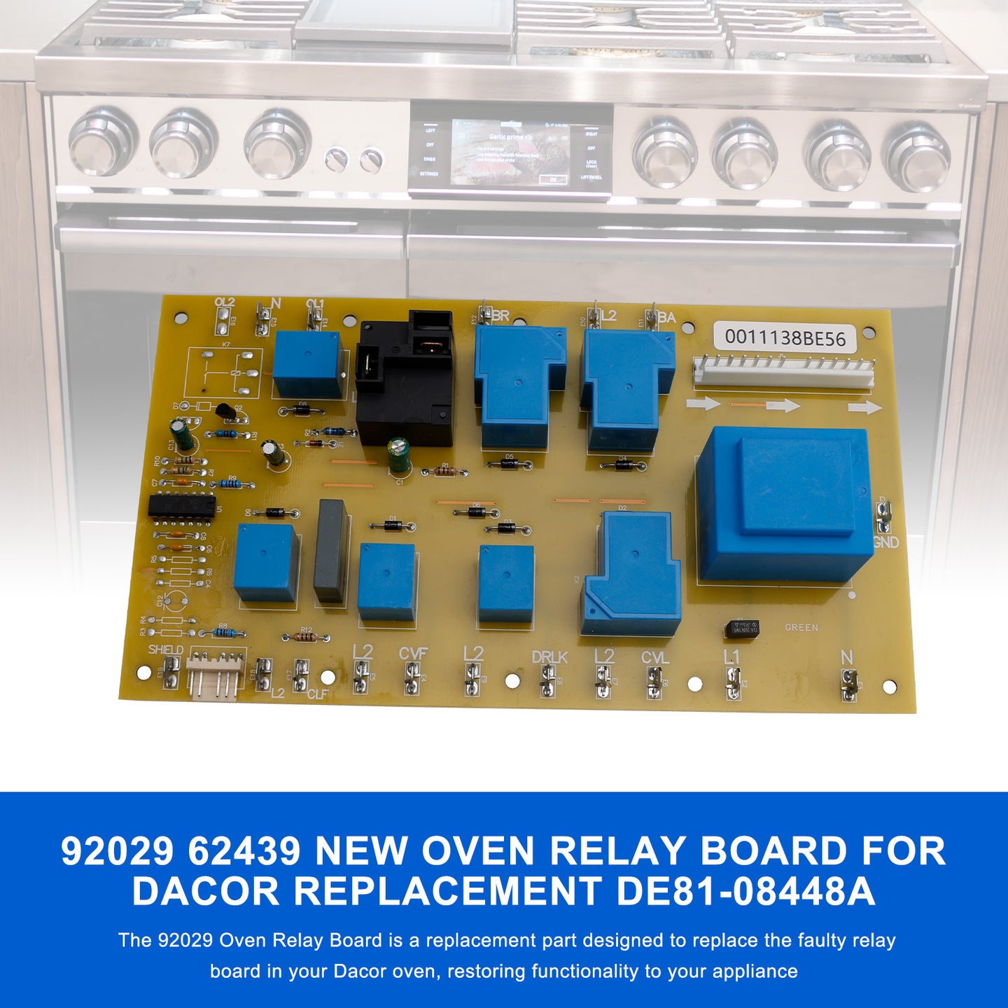 92028 Oven Relay Board for Dacor Replacement DE81-09179A