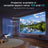 Smart WiFi & Bluetooth Mini Projector with PTZ, 4K Support | Ultra HD Home Theater