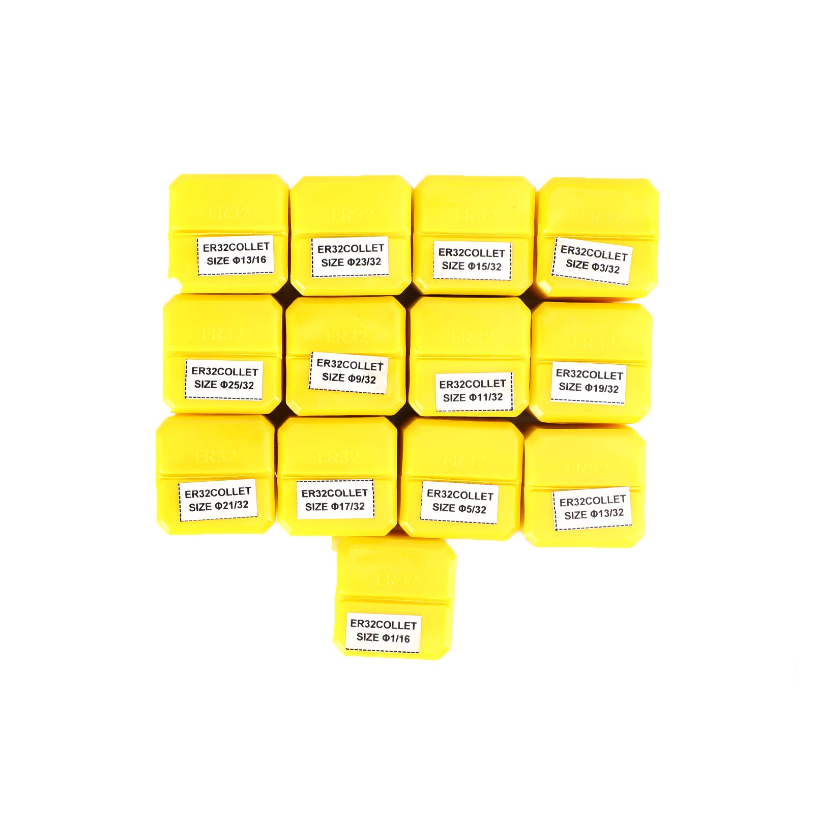 13Pcs ER32 Spring Collet 1/16-13/16" For CNC Milling Lathe Tool Workholding