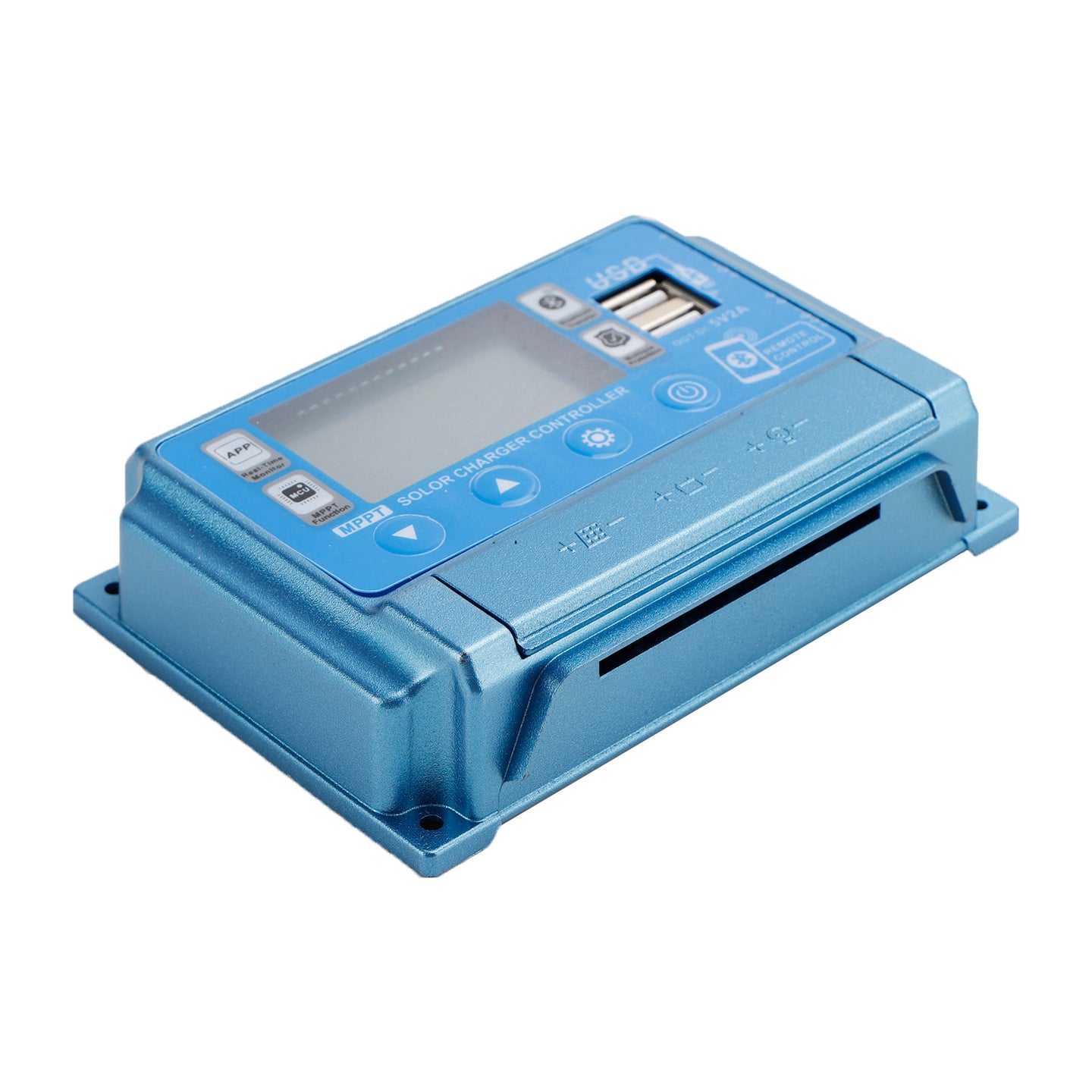 30A MPPT Bluetooth APP Solar Charge Controller Charger Fits 12V-60V Battery Blue