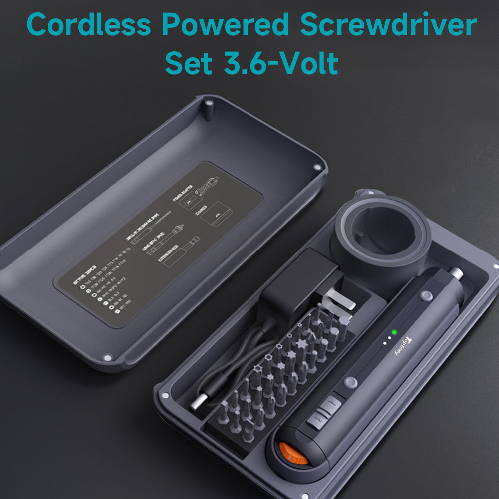 Multi-Function Electric Screwdriver Set 3.6V - 220RPM for Home DIY & Electronics