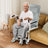 4-in-1 Lift Wheelchair, Waterproof, Shower/Toilet/Transfer, 150 kg Capacity