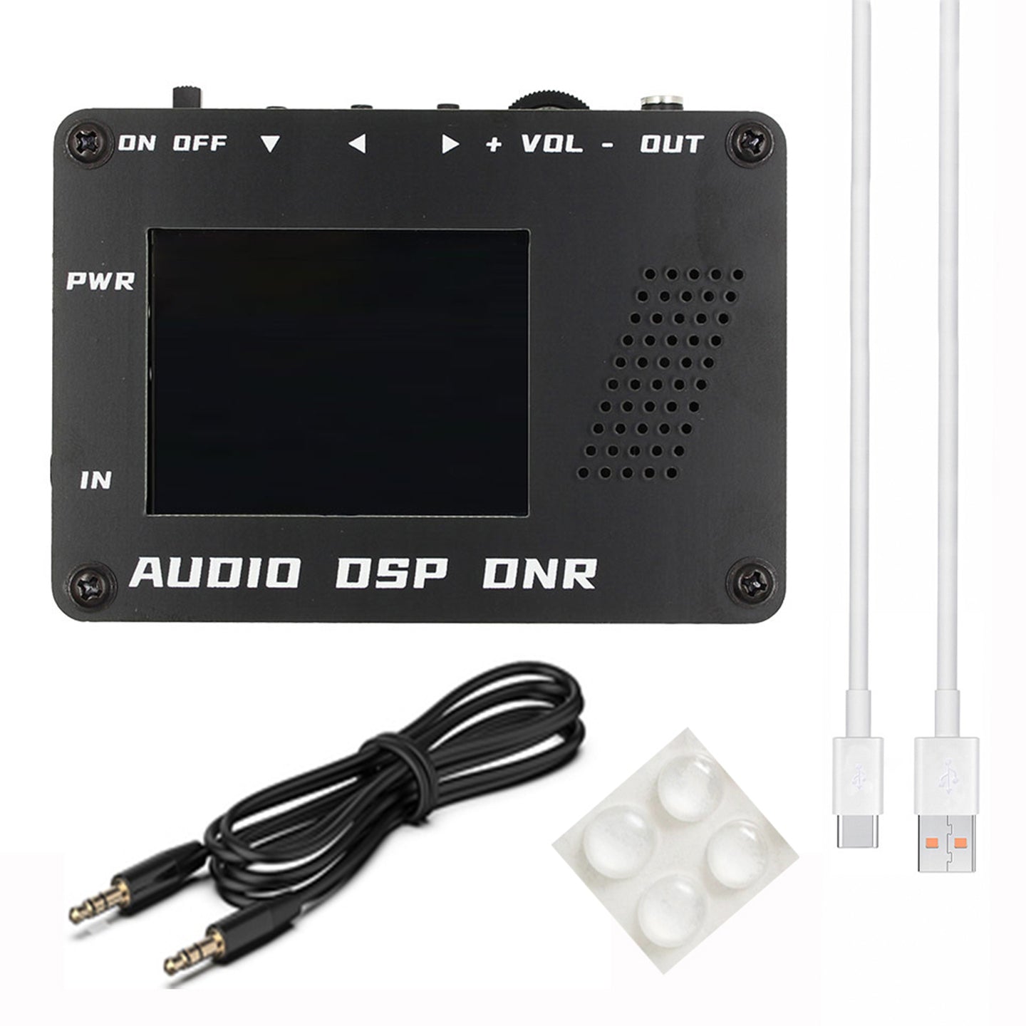 Audio DSP Noise Reducer DNR Digital Filter SSB Ham radio YAESU ICOM + Speaker