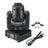 Mini Moving Head Stage Light with 8 Gobo Patterns, RGBW LED Beam, DMX & Sound Activated for DJ Party Lighting