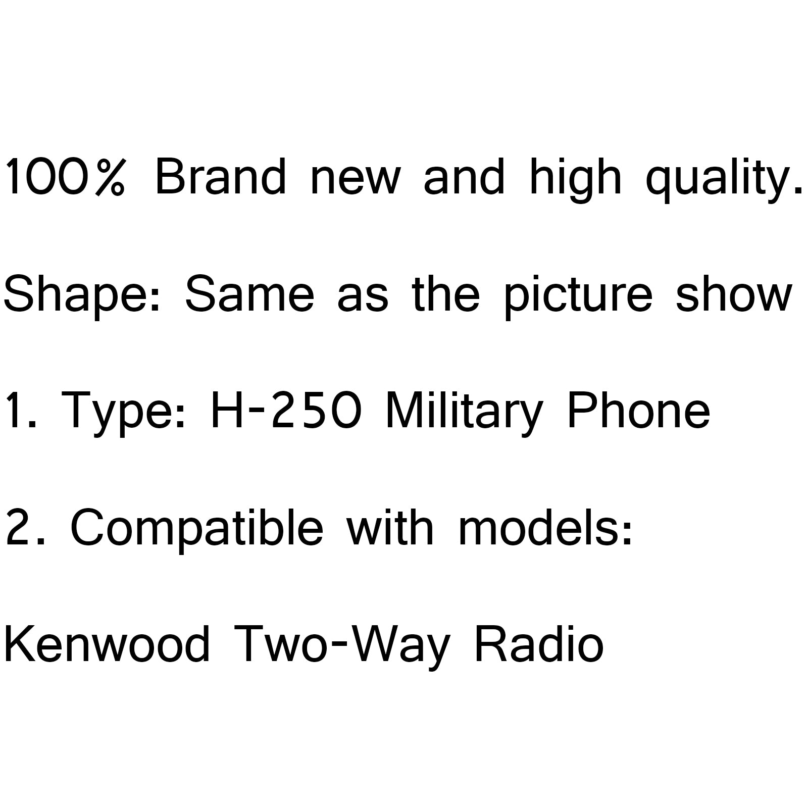 1Pcs Element H-250 Military Phone Z-TAC Headset Adaptor PTT For Kenwood Radio