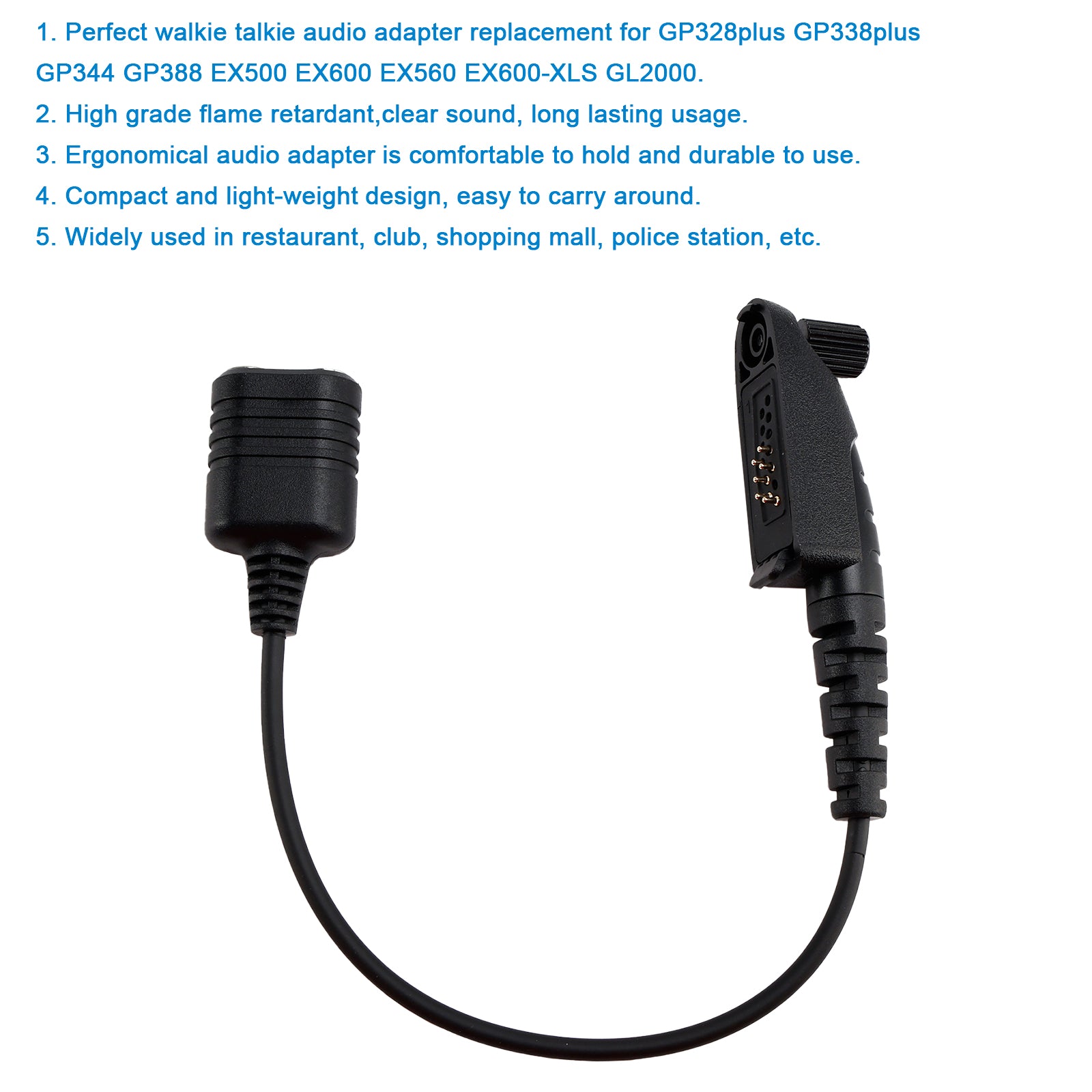K Interface Headset Port Converter Cable for EX500 EX600 EX560 EX600-XLS GL2000