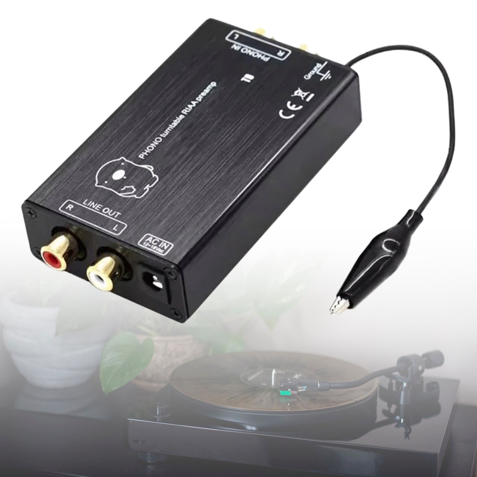T11 Phono Preamp Preamplifier MM Phono Stage Preamp LP Vinyl Record Player
