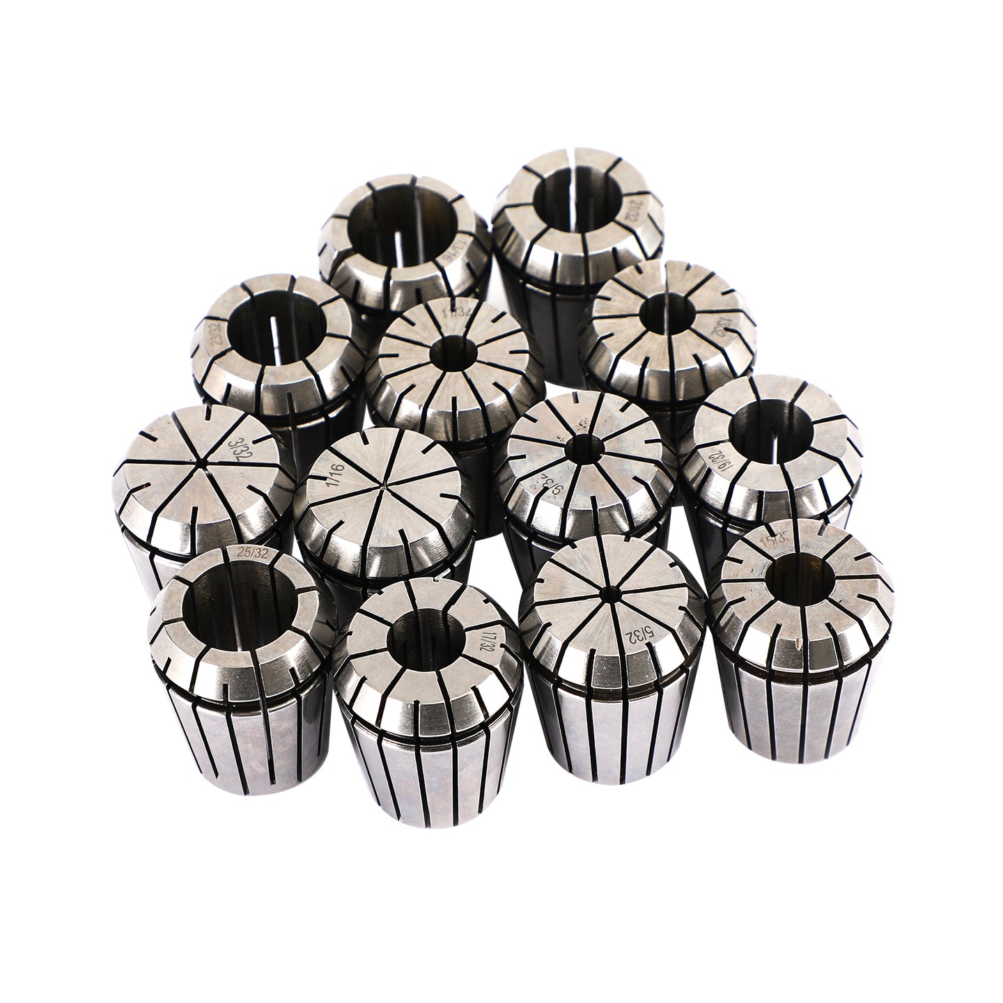 13Pcs ER32 Spring Collet 1/16-13/16" For CNC Milling Lathe Tool Workholding