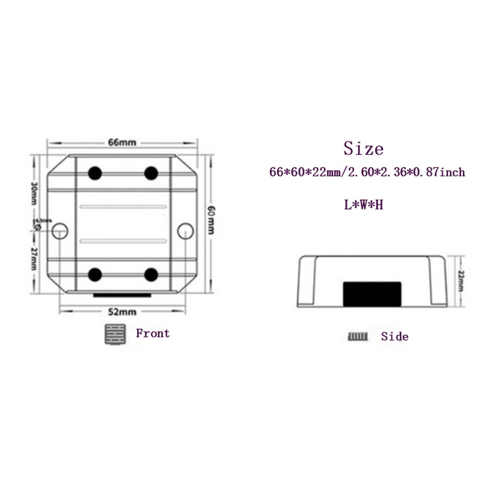 Waterproof DC (5-32V) to 12V 2/3A Voltage Power Supply Converter Regulator, 5-32V To 12V 3A 4L1
