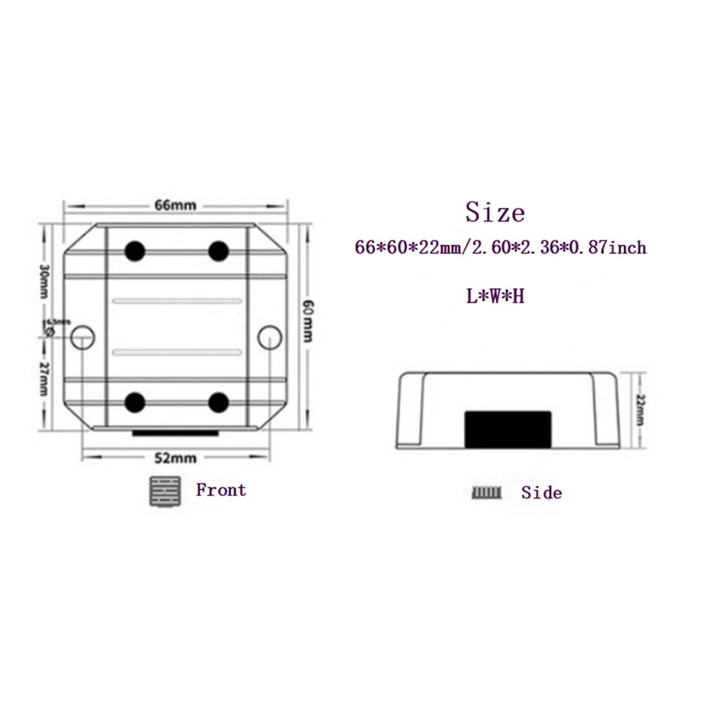 Waterproof DC (5-32V) to 12V 2/3A Voltage Power Supply Converter Regulator, 5-32V To 12V 2A 4L
