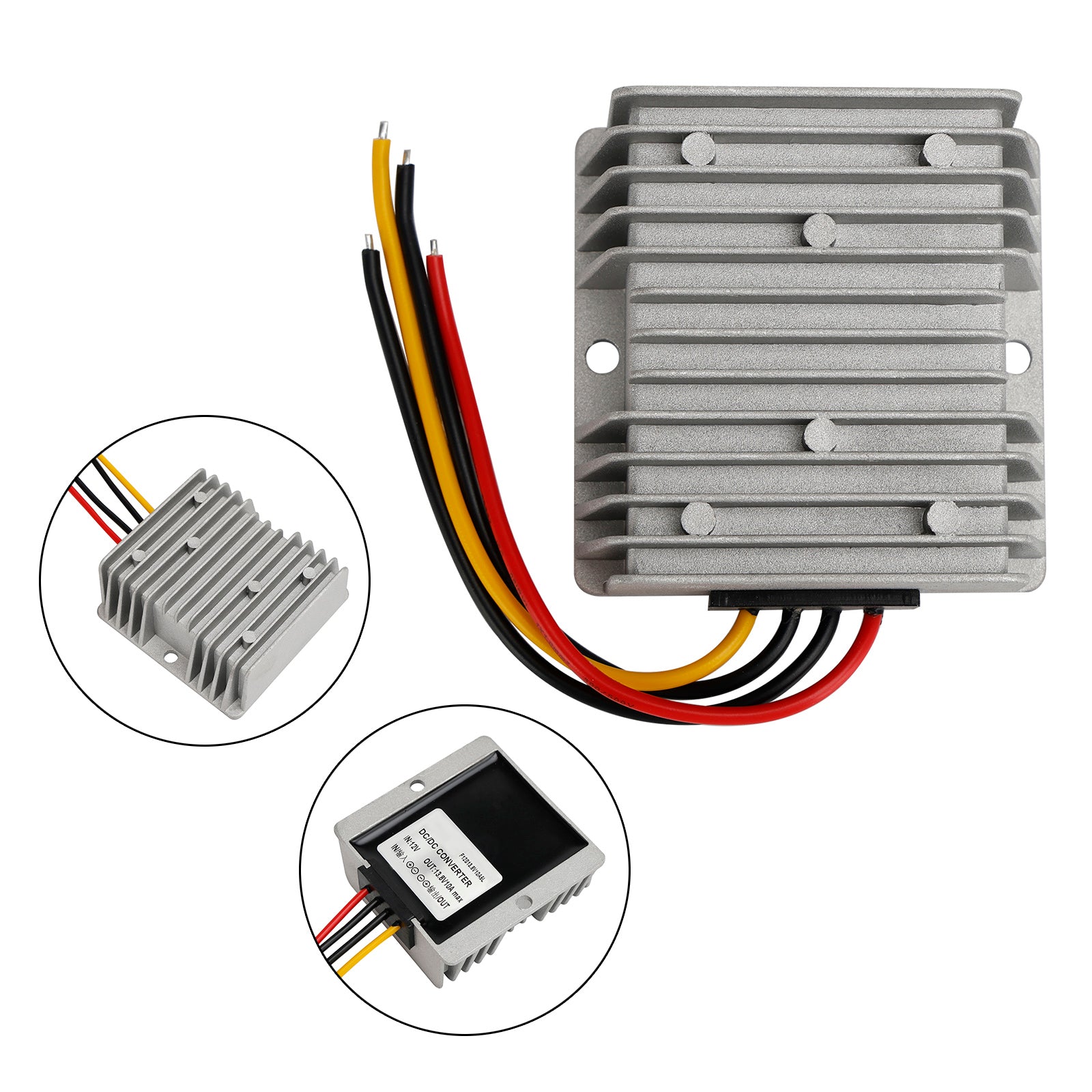 DC-DC 12V-13.8V 10A 138W Step Up Power Supply Converter Regulator Waterproof