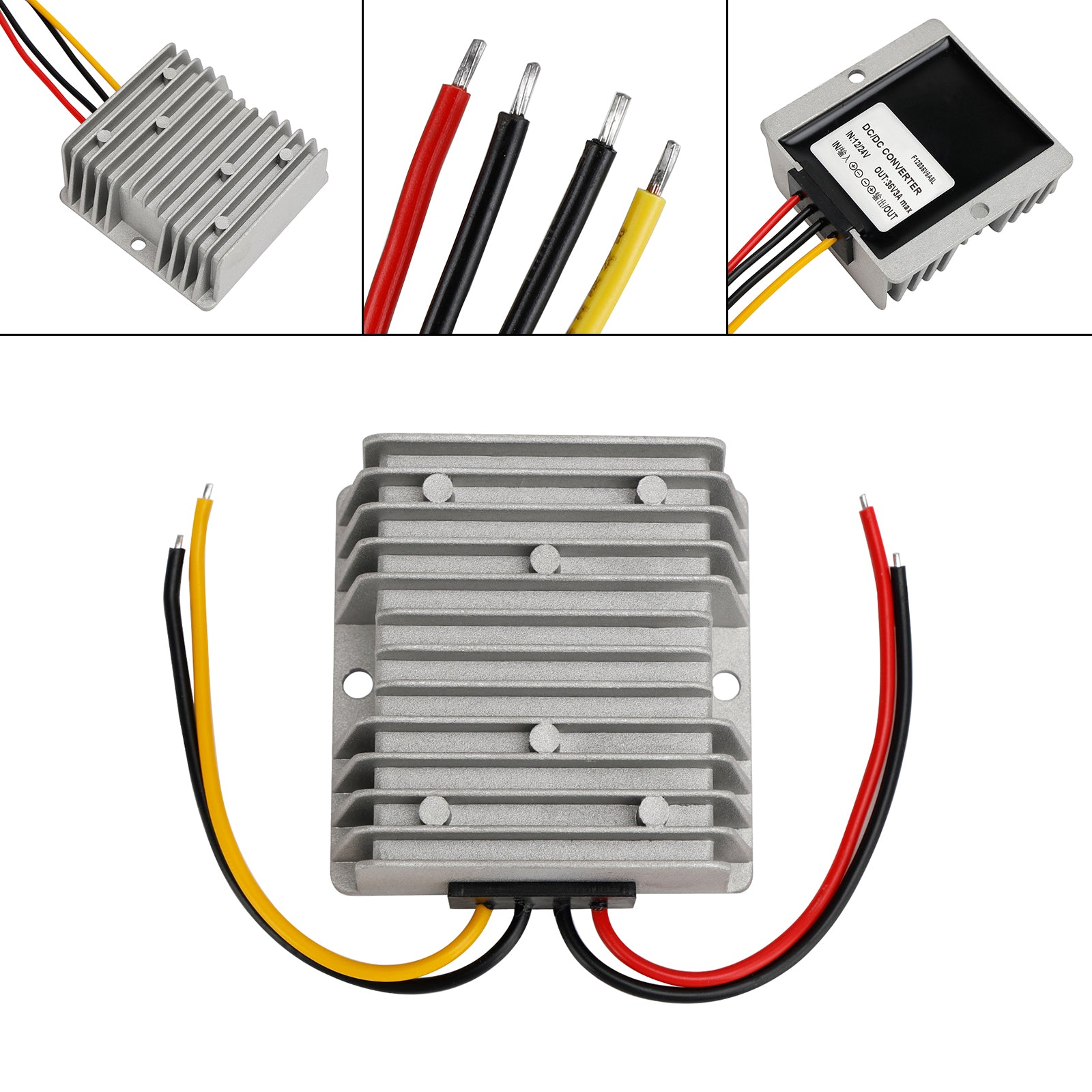 DC-DC 12/24V-36V 3A 108W Step Up Car Power Supply Converter Regulator Waterproof