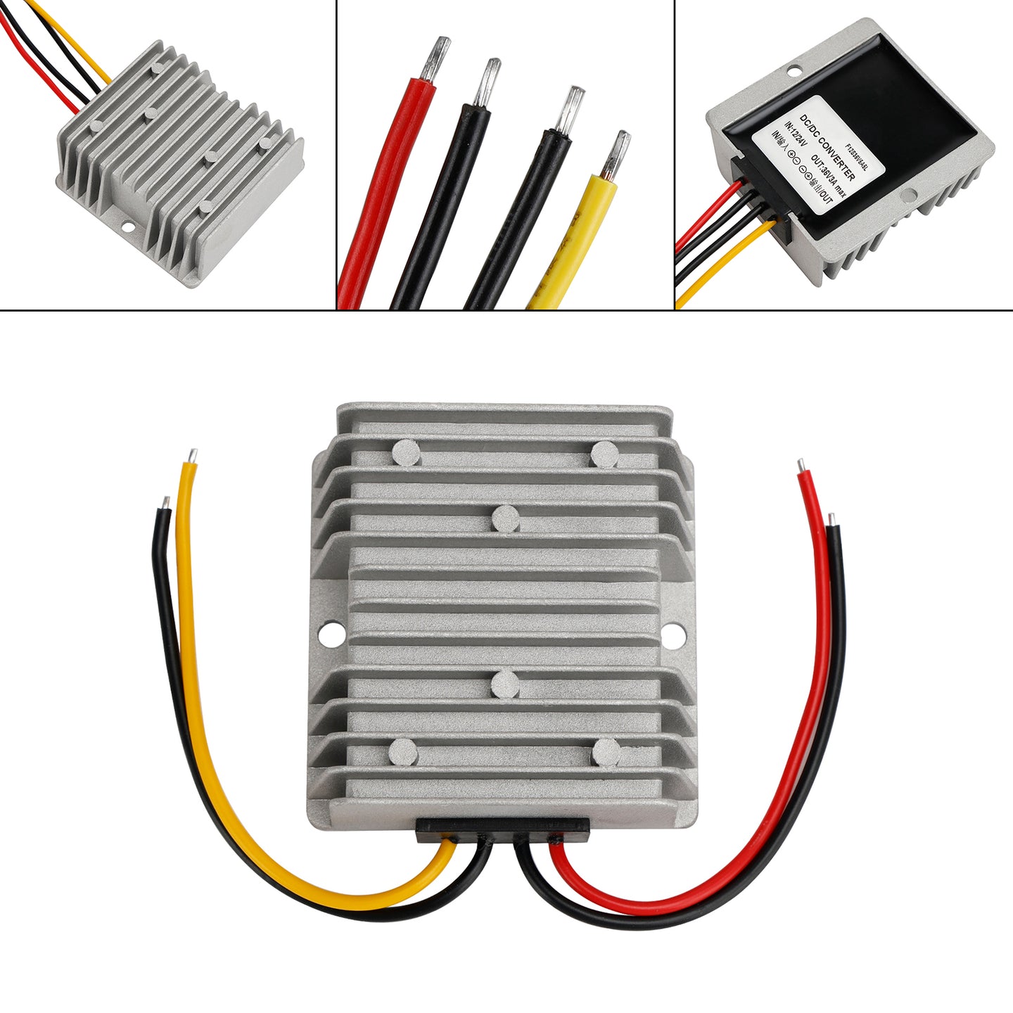DC-DC 12/24V-36V 3A 108W Step Up Car Power Supply Converter Regulator Waterproof