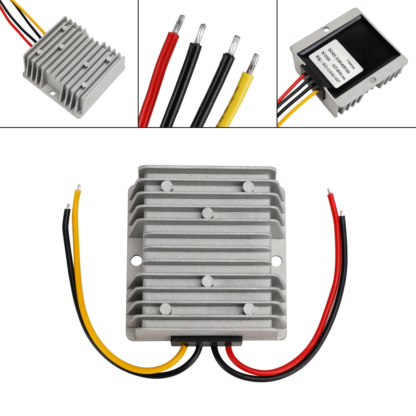 Waterproof DC/DC Converter Regulator 12V/24V Step Up to 36V 6A 216W