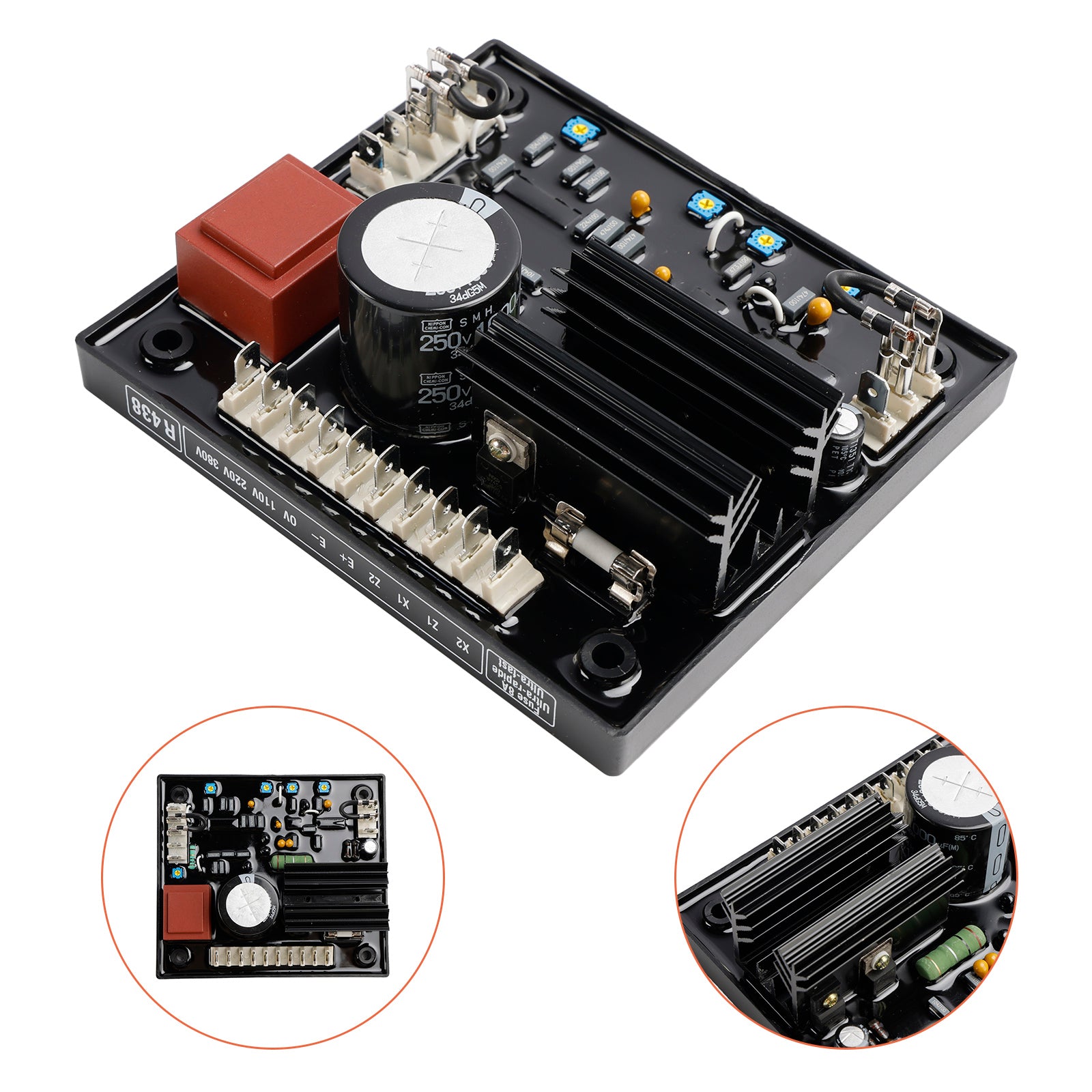 Automatic Voltage Regulator AVR R438 Compatible With Leroy Somer Generator