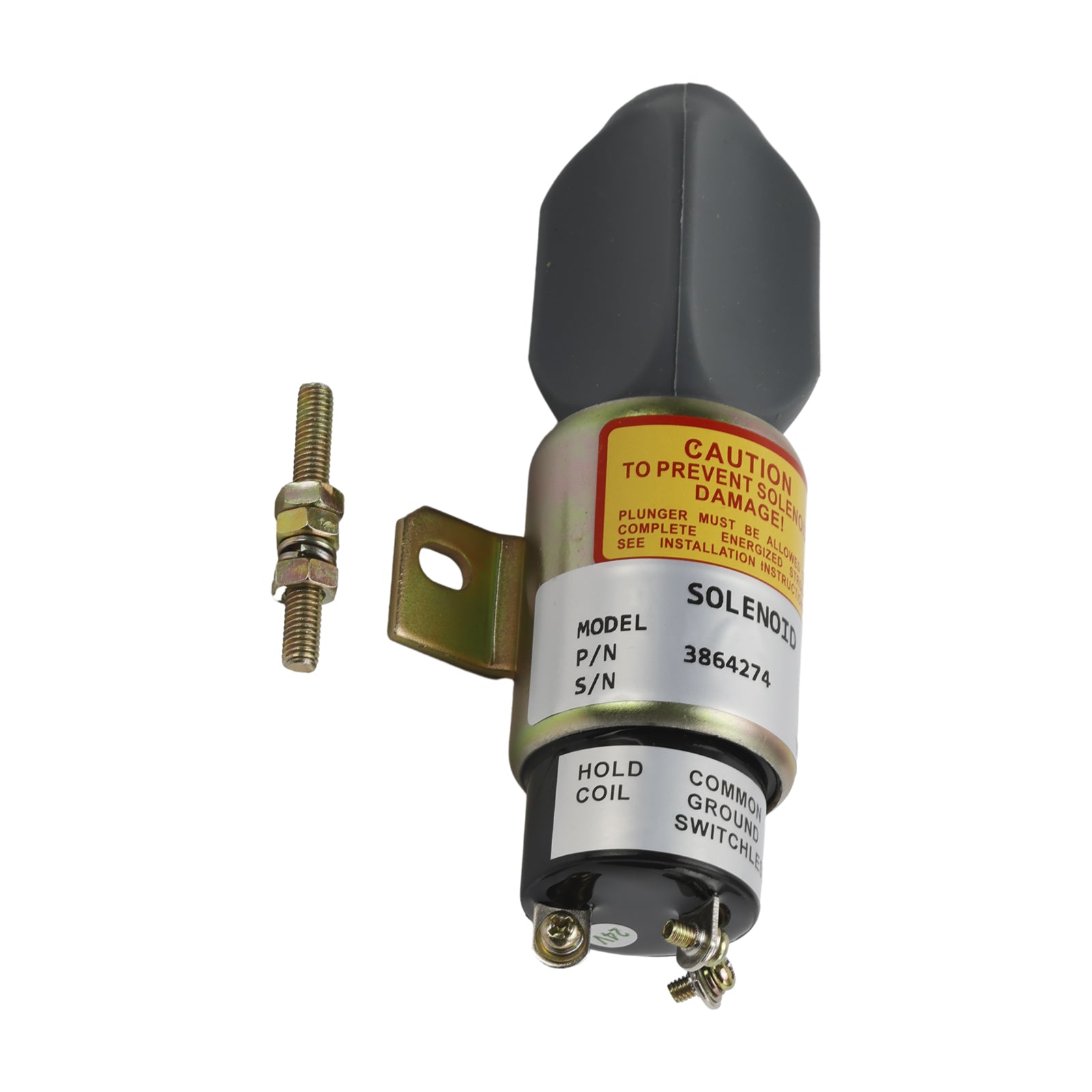 3864274 24V Stop Shutoff Solenoid For Cummins 1700-2536 1751-24E7U1B1S5A