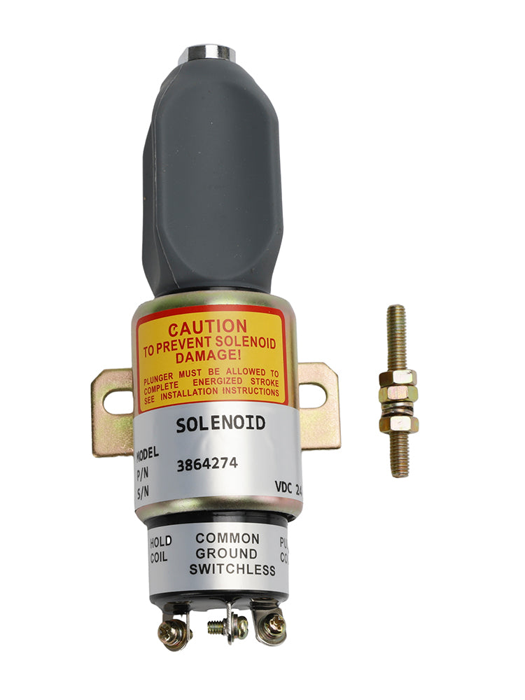 3864274 24V Stop Shutoff Solenoid For Cummins 1700-2536 1751-24E7U1B1S5A