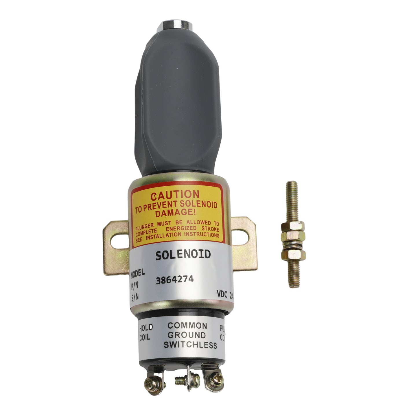 3864274 Stop Solenoid Fits Caterpillar S6K 6D31 E70B 320B 320C Fits Cummins