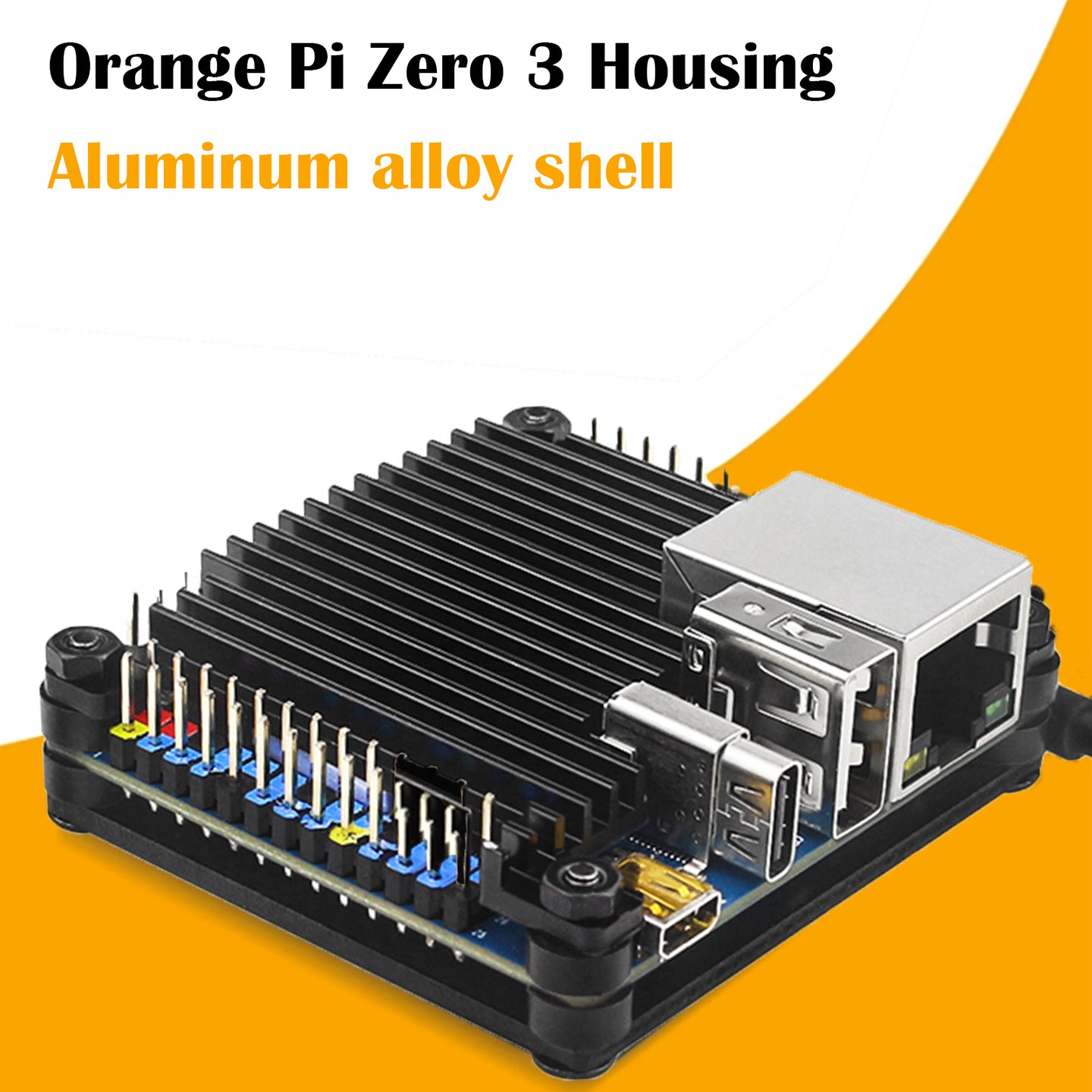 Orange Pi Zero 3 Aluminum Alloy Development Board Protective Shell Heat Sink