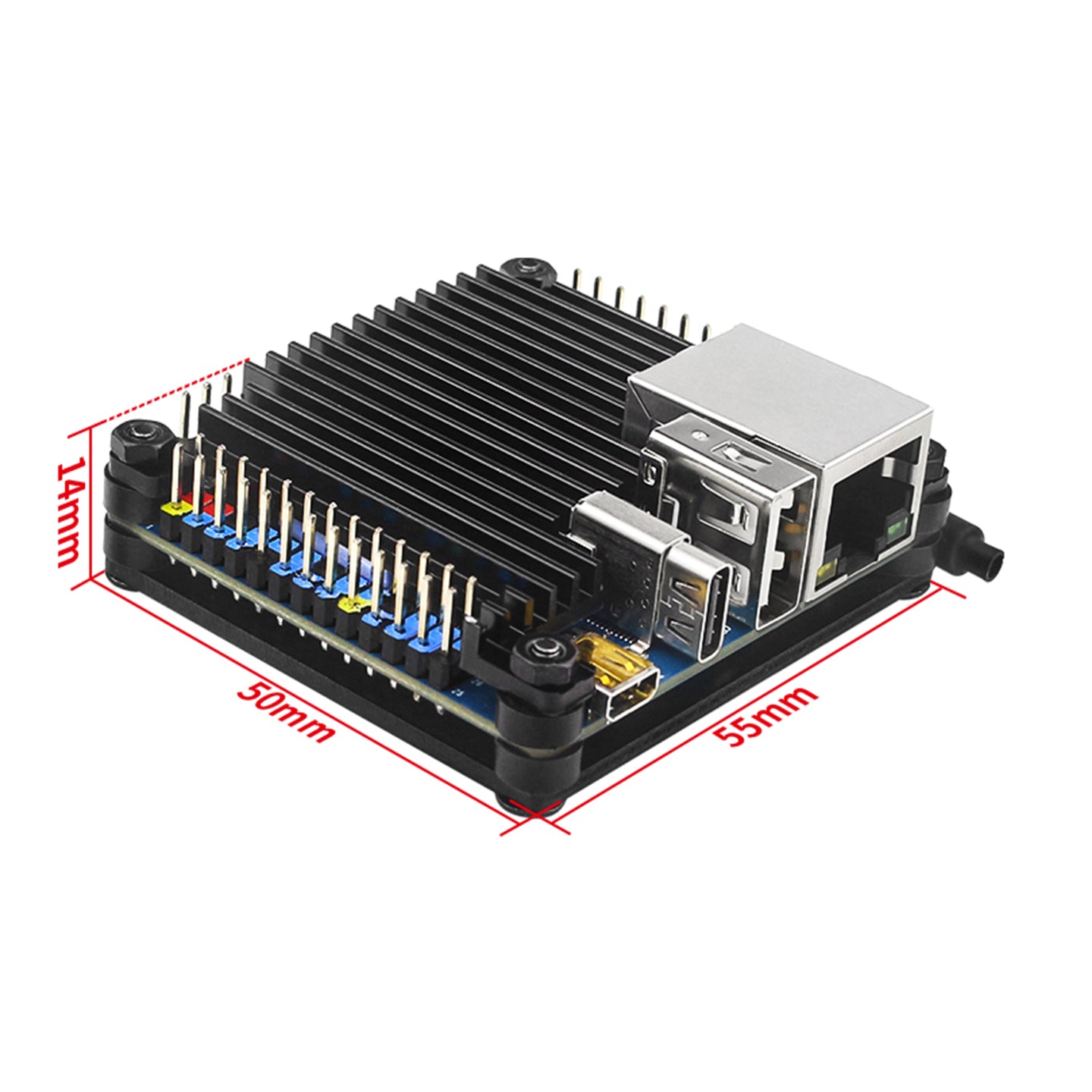 Orange Pi Zero 3 Aluminum Alloy Development Board Protective Shell Heat Sink