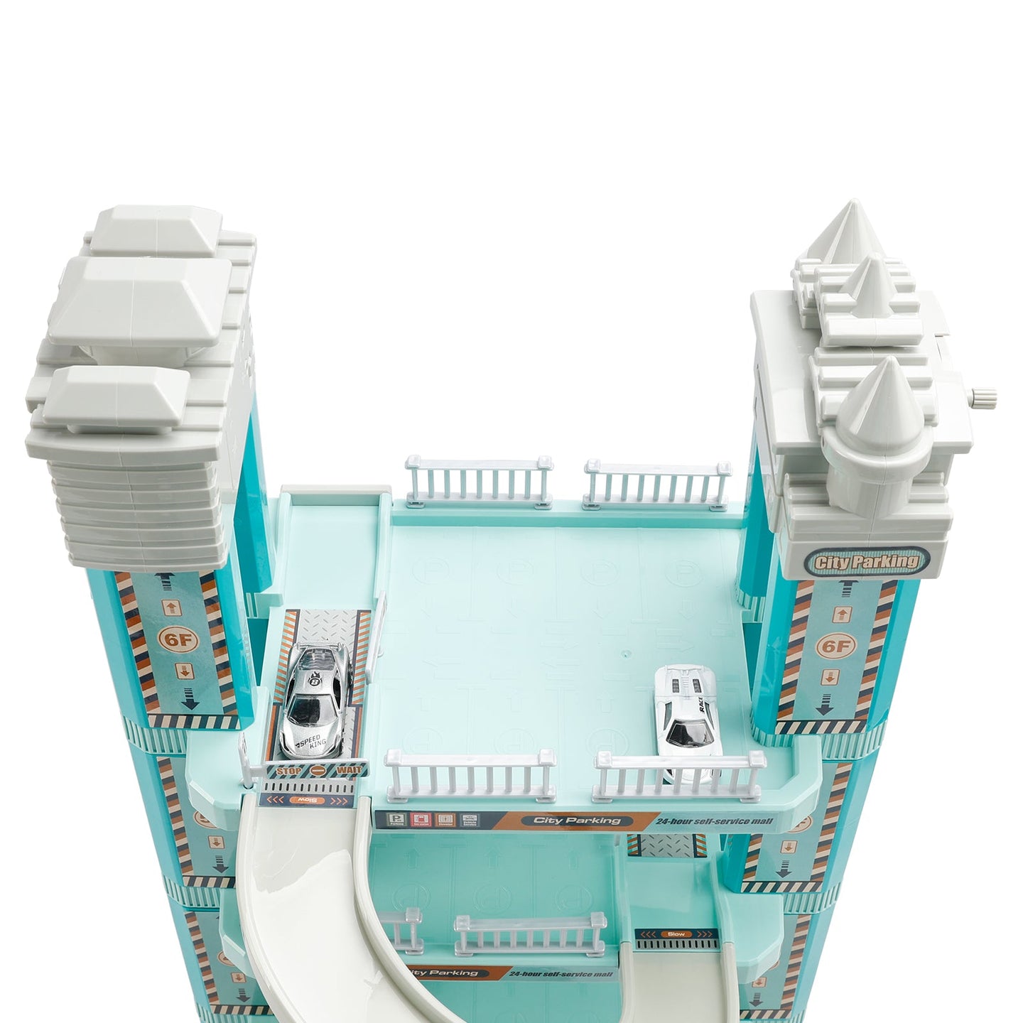Kids Parking Garage Playset, 6 Floors, Hand-Crank Lift, 2 Cars, Ages 3-8 (Copy)