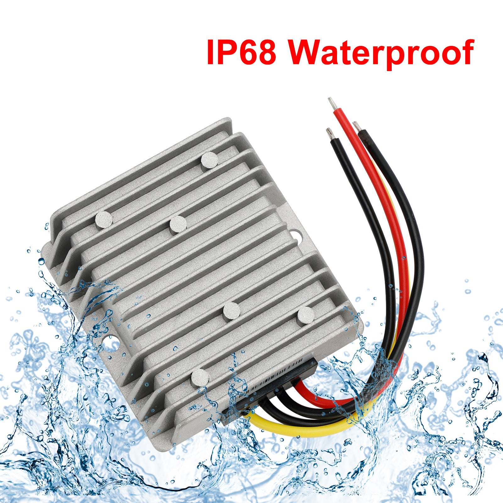 15A Waterproof DC/DC Converter Power Supply Regulator 30-90V Step Down To 12V