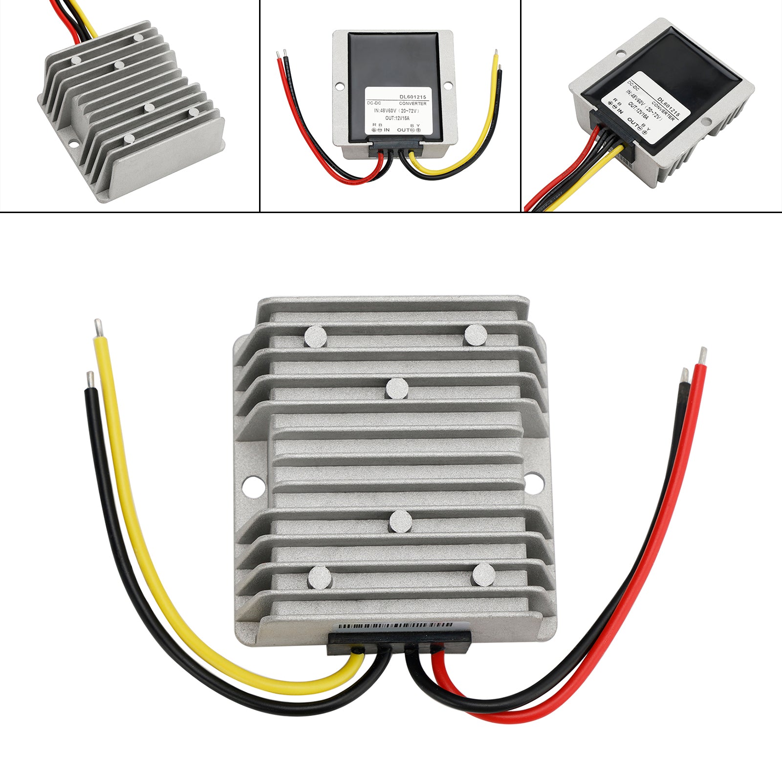 WaterProof 48V/60V to 12V 15A 180W Step Down DC/DC Power Converter Regulator