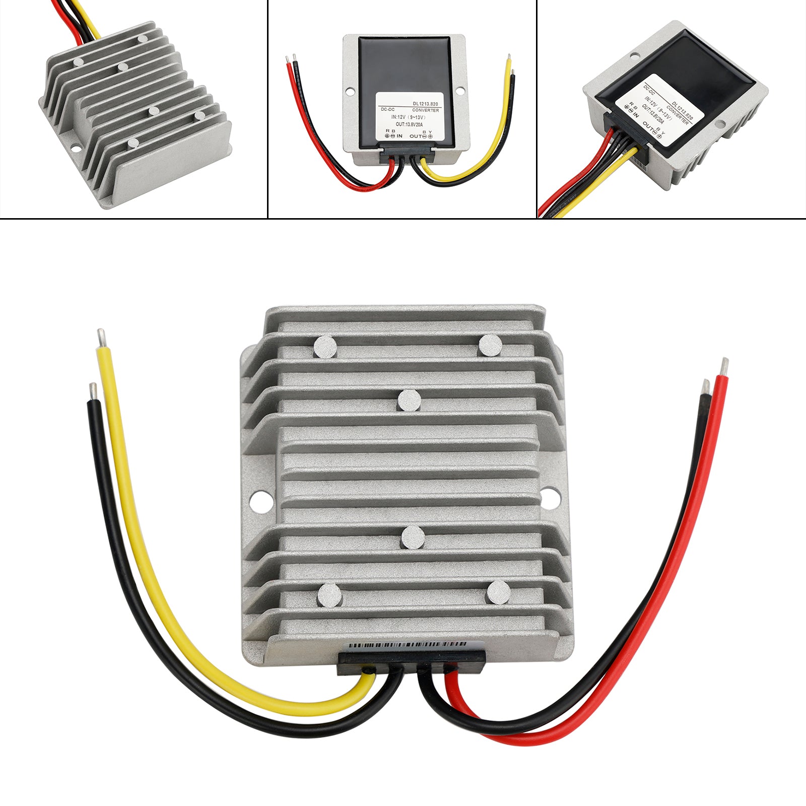 Waterproof DC 12V to 13.8V 20A 276W Step-Up Power Supply Converter Regulator