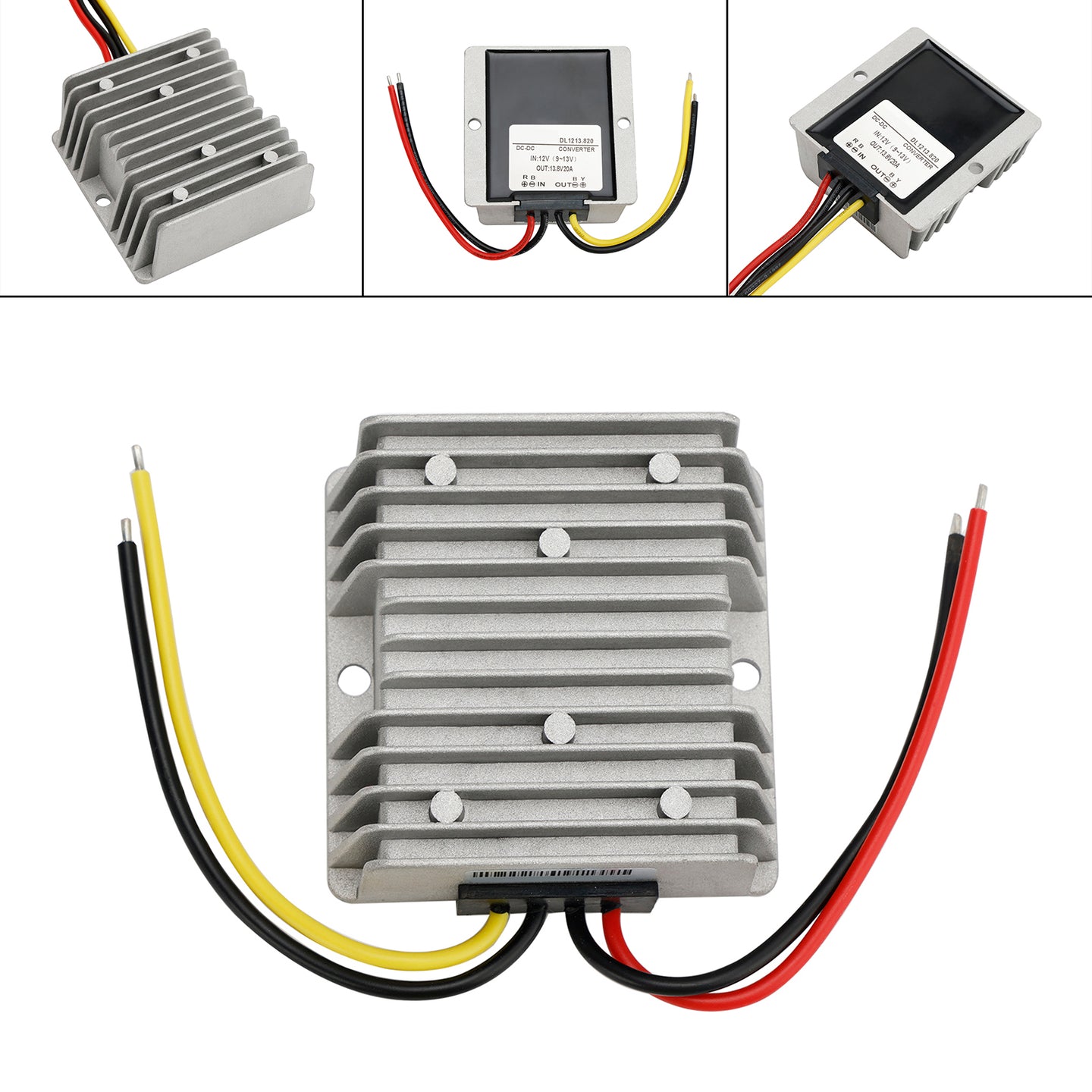 Waterproof DC 12V to 13.8V 20A 276W Step-Up Power Supply Converter Regulator