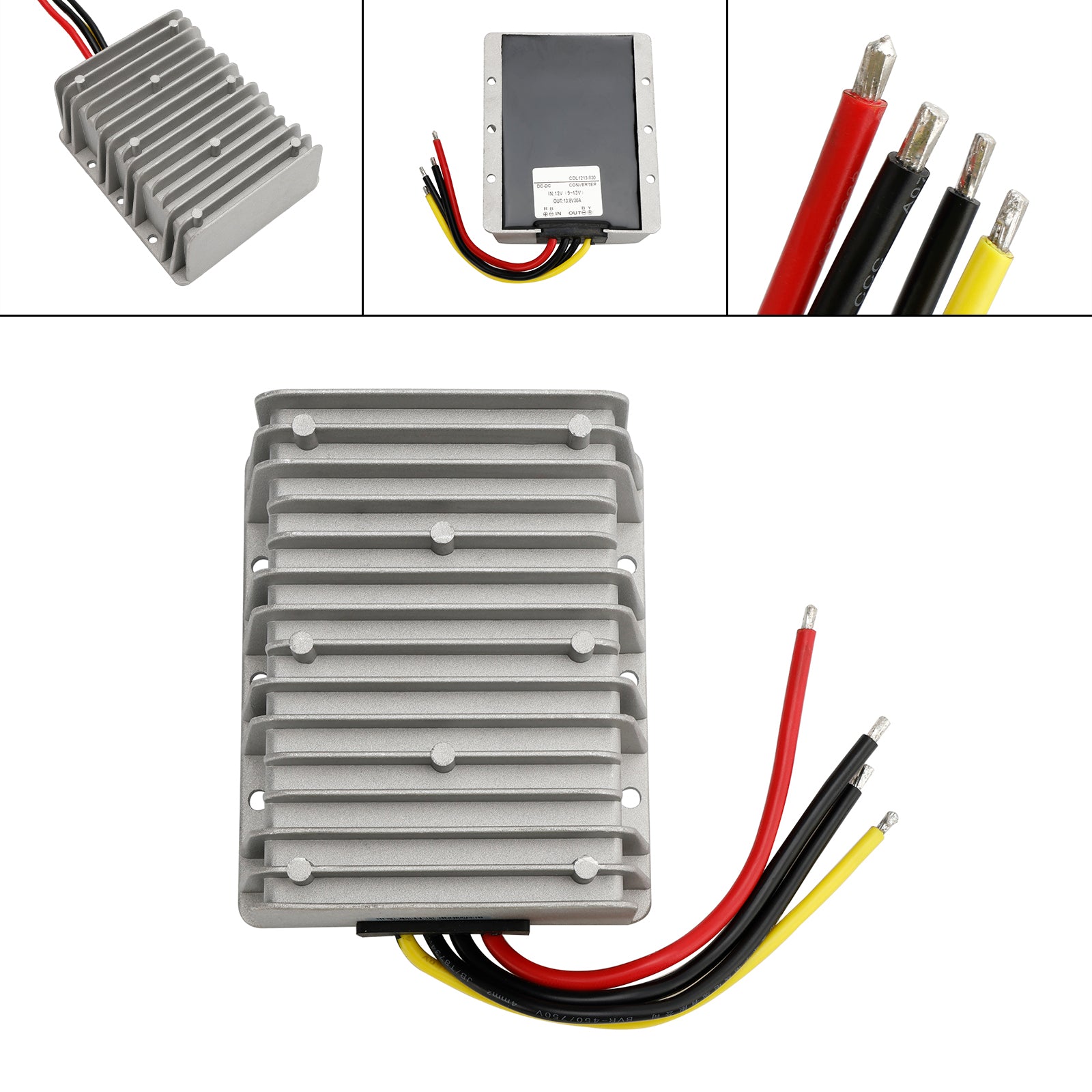 DC-DC 12V-13.8V 30A 414W Step Up Power Supply Converter Regulator Waterproof