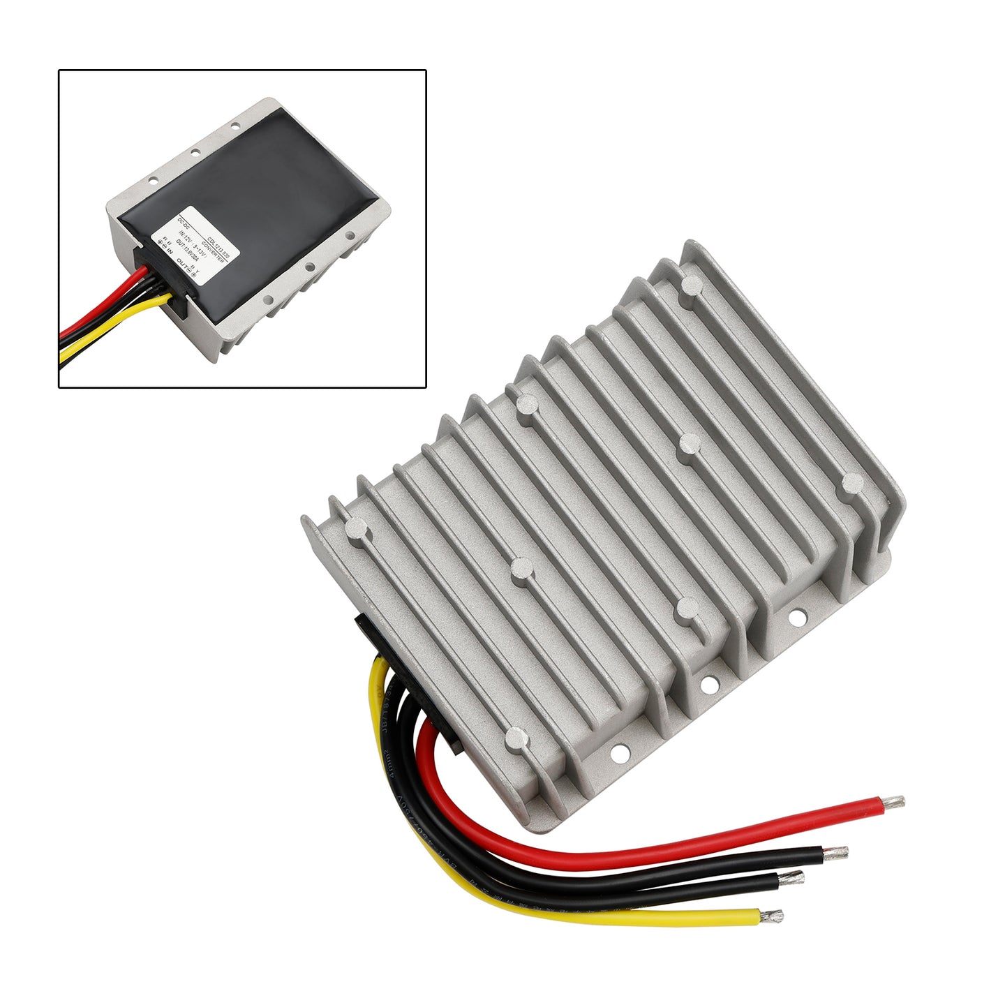 DC-DC 12V-13.8V 30A 414W Step Up Power Supply Converter Regulator Waterproof