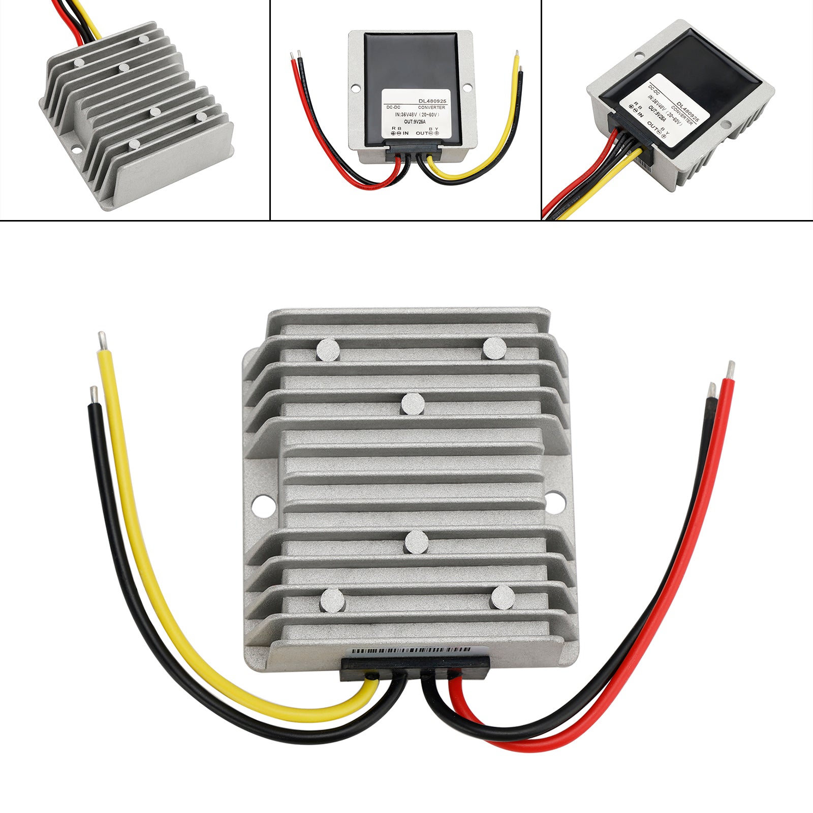 Waterproof DC 36V/48V to 9V 25A 225W Step-Down Power Supply Converter Regulator