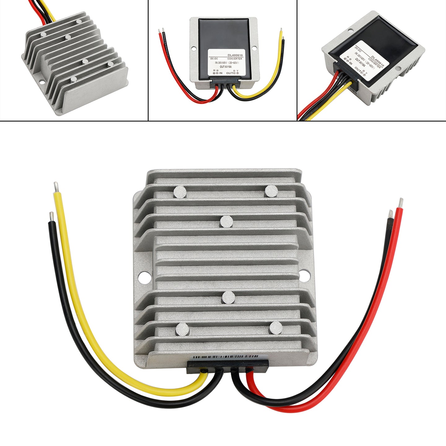 Waterproof DC 36V/48V to 6V 15A 90W Step-Down Power Supply Converter Regulator